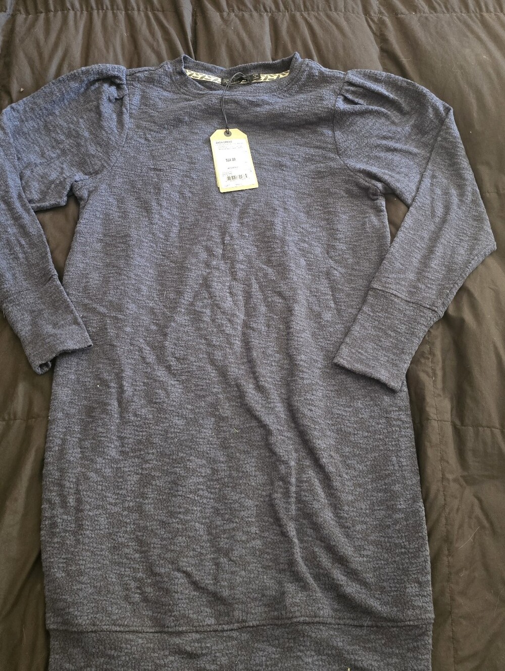 Prana Women's Zada Dress Admiral Blue Sz SM Crewneck Sweatshirt Dress NWT - Picture 2 of 6